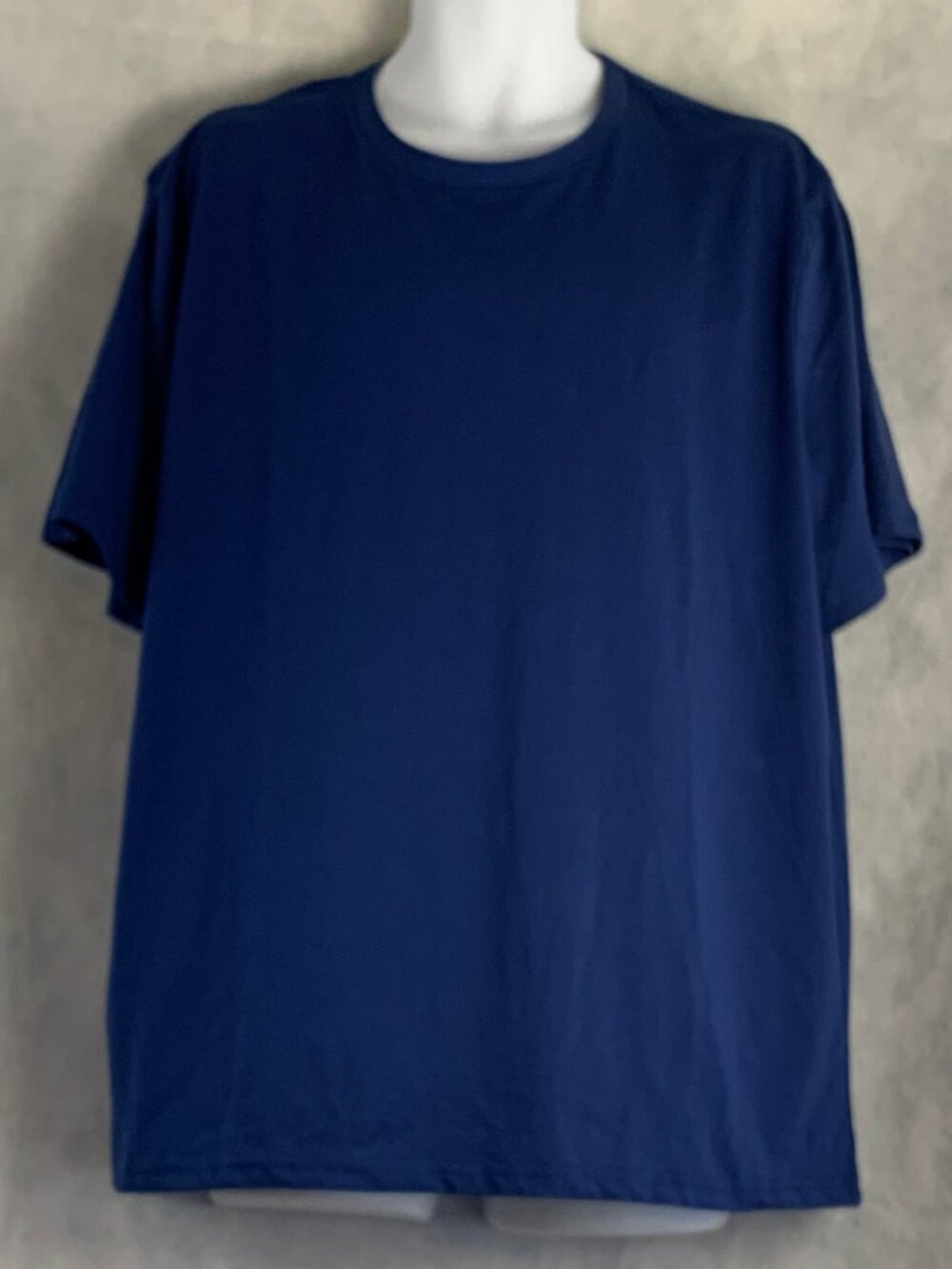 Club Room Men's Cotton Blend Short Sleeve Lounge Pajama Top T-Shirt, Blue, XXL
